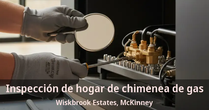 Inspección de hogar de chimenea de gas Wiskbrook Estates, McKinney - TX