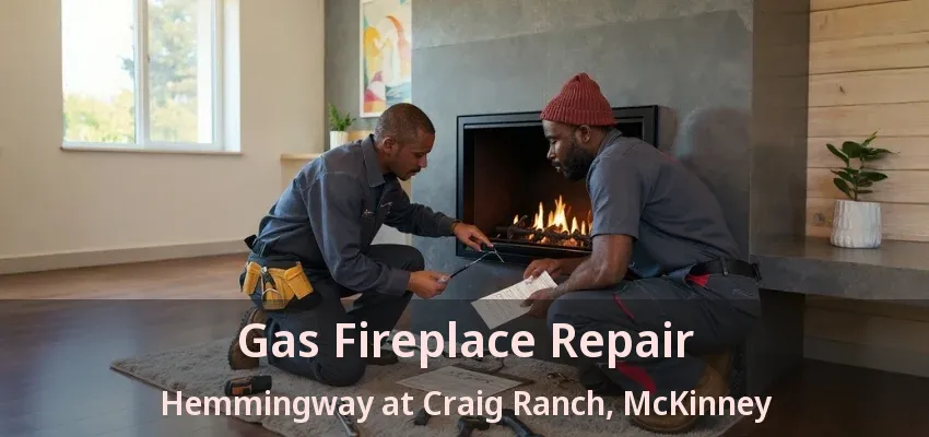 Gas Fireplace Repair Hemmingway at Craig Ranch, McKinney - TX