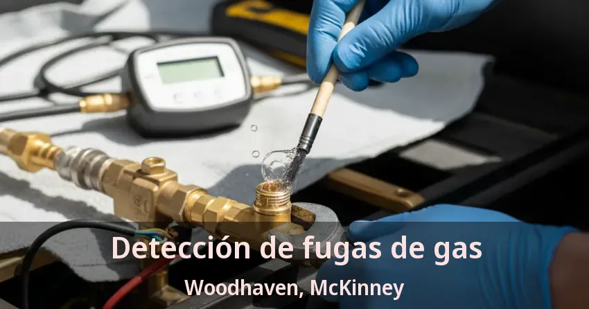 Detección de fugas de gas Woodhaven, McKinney - TX