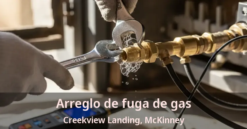 Arreglo de fuga de gas Creekview Landing, McKinney - TX