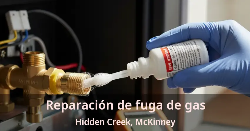 Reparación de fuga de gas Hidden Creek, McKinney - TX