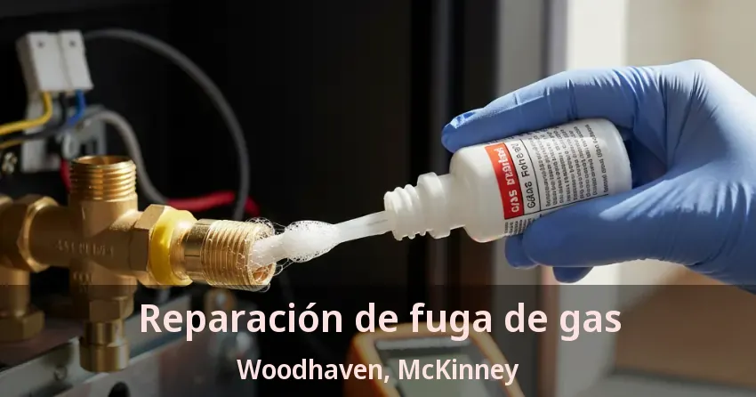 Reparación de fuga de gas Woodhaven, McKinney - TX