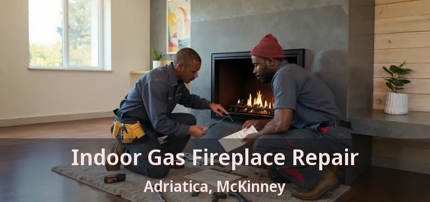 Indoor Gas Fireplace Repair Adriatica, McKinney - TX