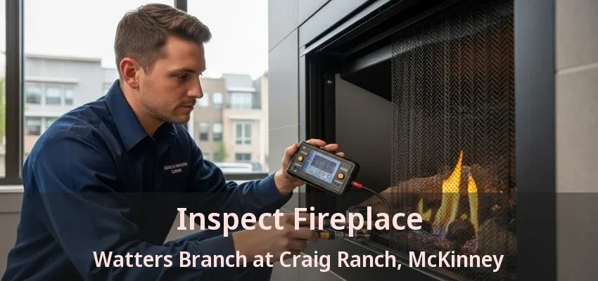 Inspect Fireplace Watters Branch at Craig Ranch, McKinney - TX