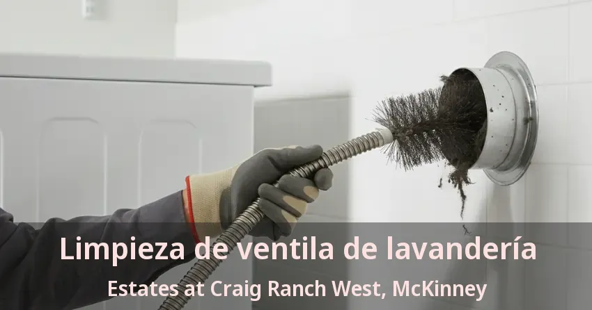 Limpieza de ventila de lavandería Estates at Craig Ranch West, McKinney - TX