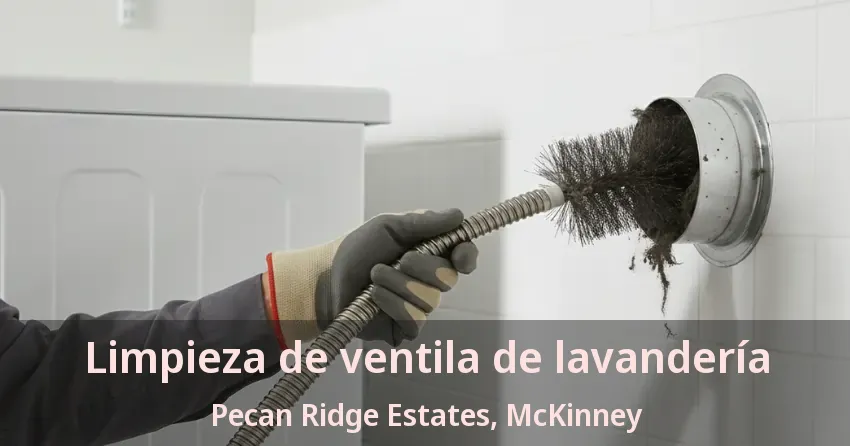 Limpieza de ventila de lavandería Pecan Ridge Estates, McKinney - TX