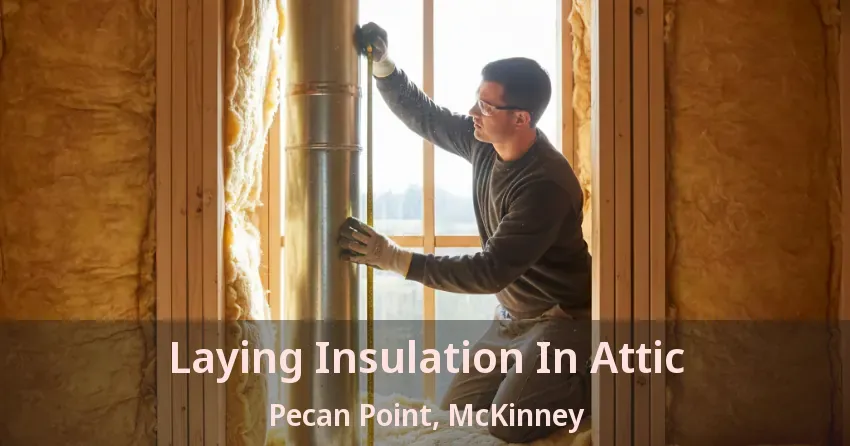 Laying Insulation In Attic Pecan Point, McKinney - TX Laying Insulation In Attic Pecan Point, McKinney - TX