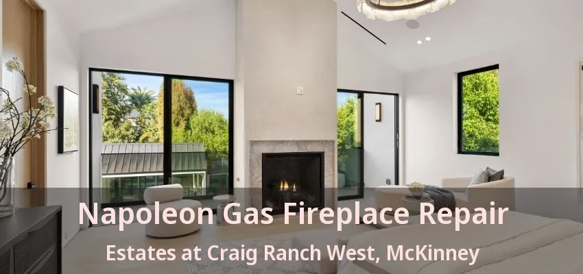 Napoleon Gas Fireplace Repair Estates at Craig Ranch West, McKinney - TX