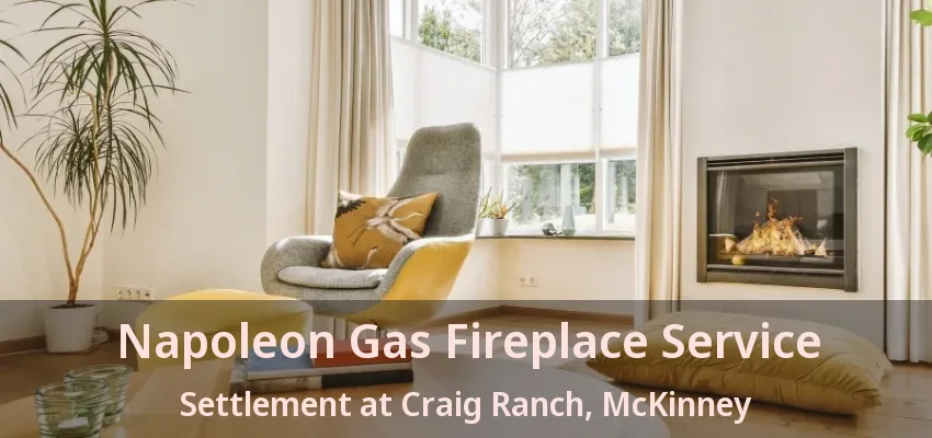 Napoleon Gas Fireplace Service Settlement at Craig Ranch, McKinney - TX