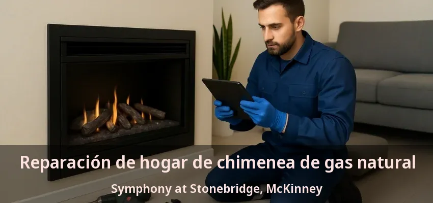 Reparación de hogar de chimenea de gas natural Symphony at Stonebridge, McKinney - TX
