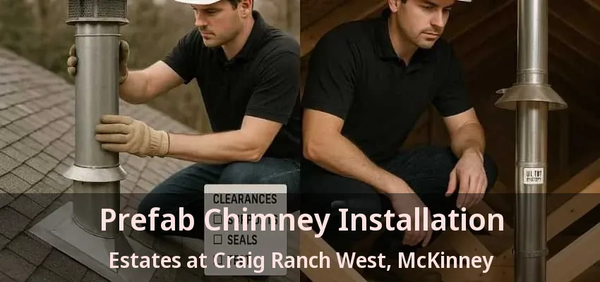 Prefab Chimney Installation Estates at Craig Ranch West, McKinney - TX