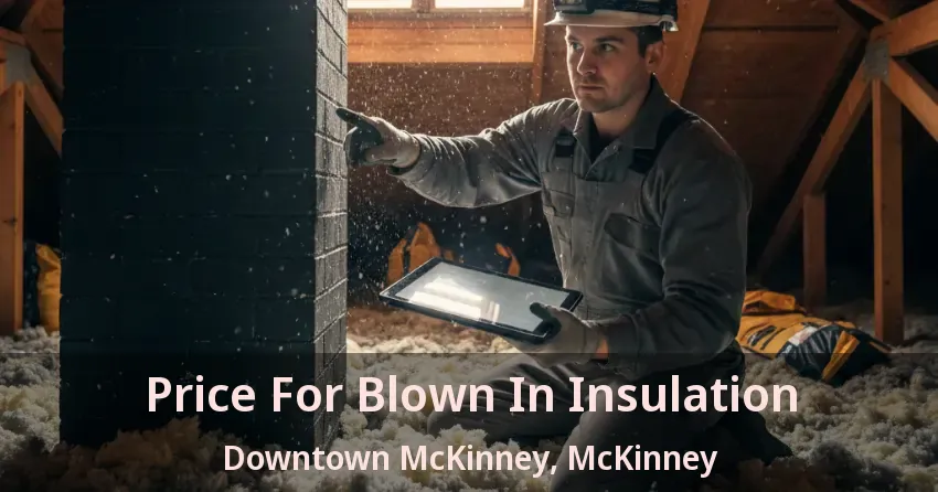 Price For Blown In Insulation Downtown McKinney, McKinney - TX