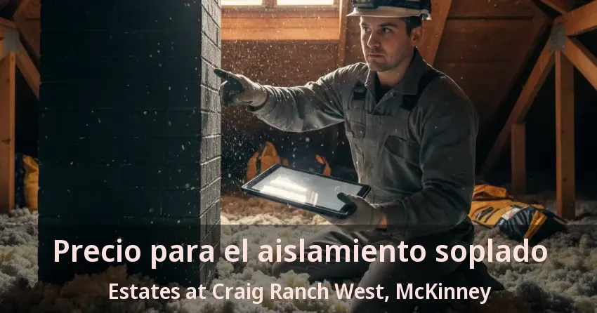 Precio para el aislamiento soplado Estates at Craig Ranch West, McKinney - TX