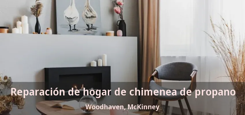 Reparación de hogar de chimenea de propano Woodhaven, McKinney - TX