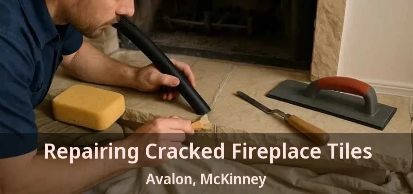 Repairing Cracked Fireplace Tiles Avalon, McKinney - TX