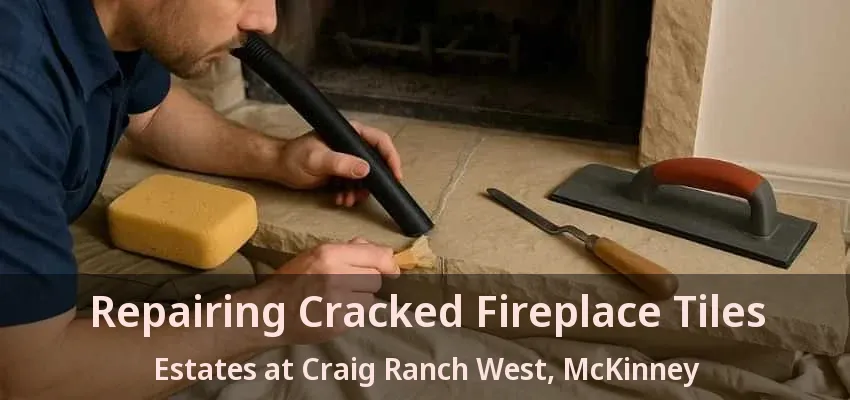 Repairing Cracked Fireplace Tiles Estates at Craig Ranch West, McKinney - TX