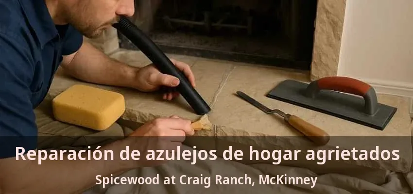 Reparación de azulejos de hogar agrietados Spicewood at Craig Ranch, McKinney - TX