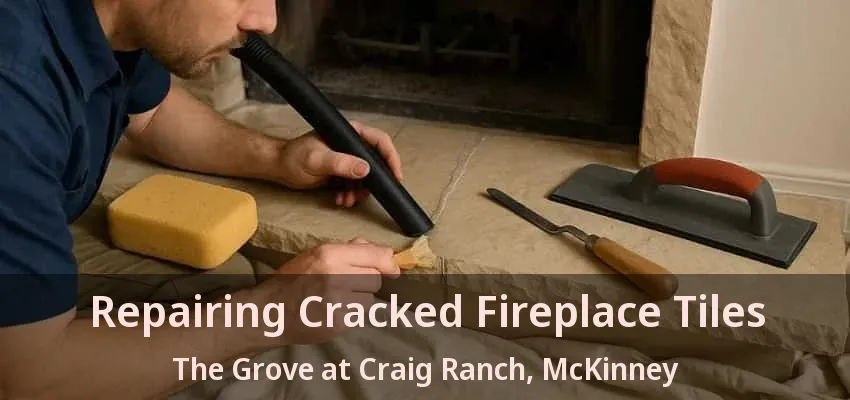 Repairing Cracked Fireplace Tiles The Grove at Craig Ranch, McKinney - TX