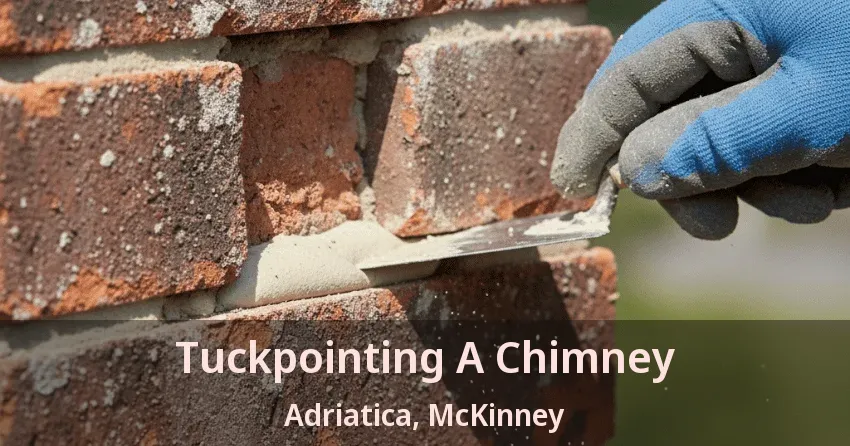 Tuckpointing A Chimney Adriatica, McKinney - TX Tuckpointing A Chimney Adriatica, McKinney - TX